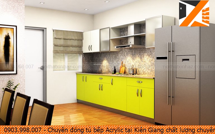Chuyên đóng tủ bếp Acrylic tại Kiên Giang chất lượng chuyên nghiệp 0903.998.007