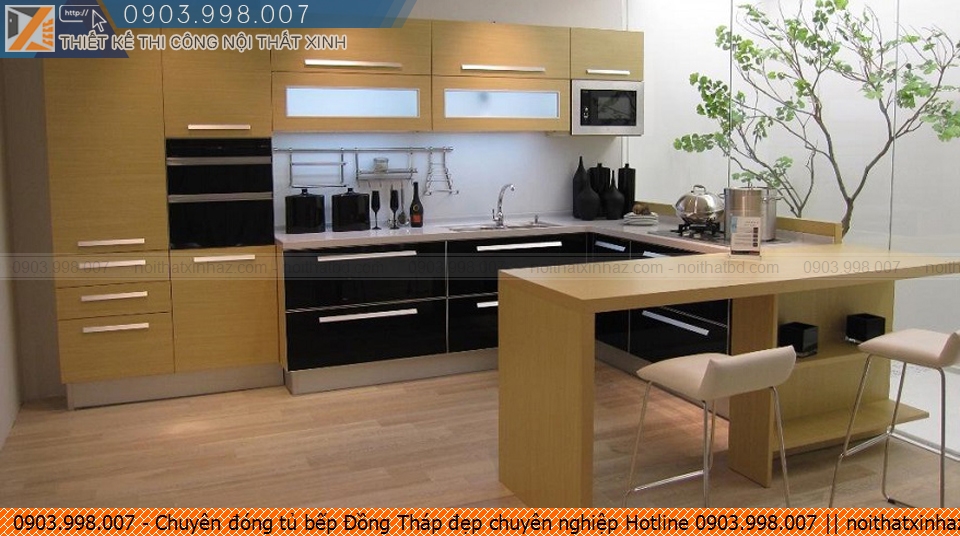 Chuyên đóng tủ bếp Đồng Tháp đẹp chuyên nghiệp Hotline 0903.998.007