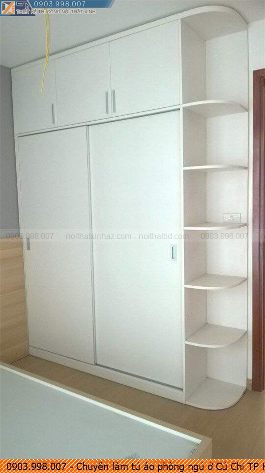 Chuyên làm tủ áo phòng ngủ ở Củ Chi TP Hồ Chí Minh bền đẹp uy tín 090.3998.007
