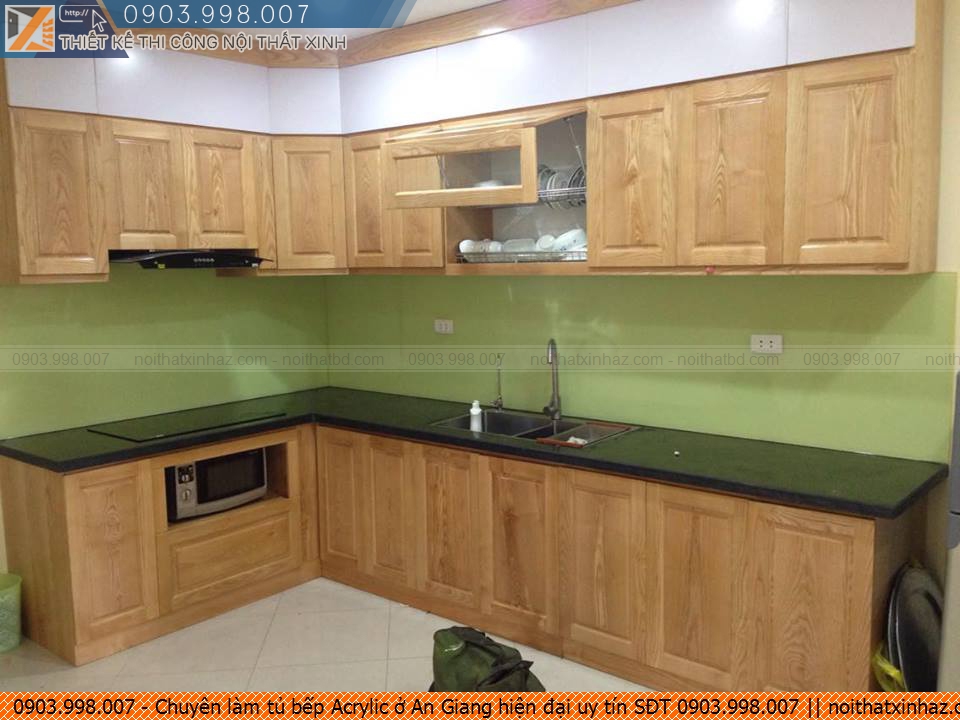 Chuyên làm tủ bếp Acrylic ở An Giang hiện đại uy tín SĐT 0903.998.007