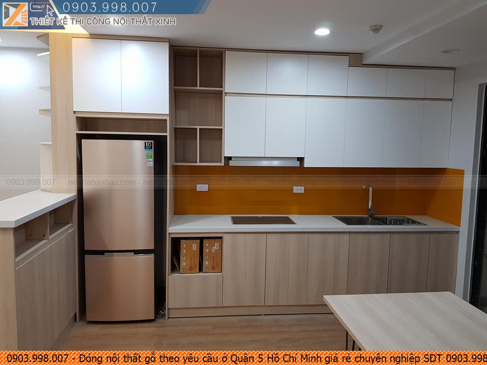 Đóng nội thất gỗ theo yêu cầu ở Quận 5 Hồ Chí Minh giá rẻ chuyên nghiệp SĐT 0903.998007