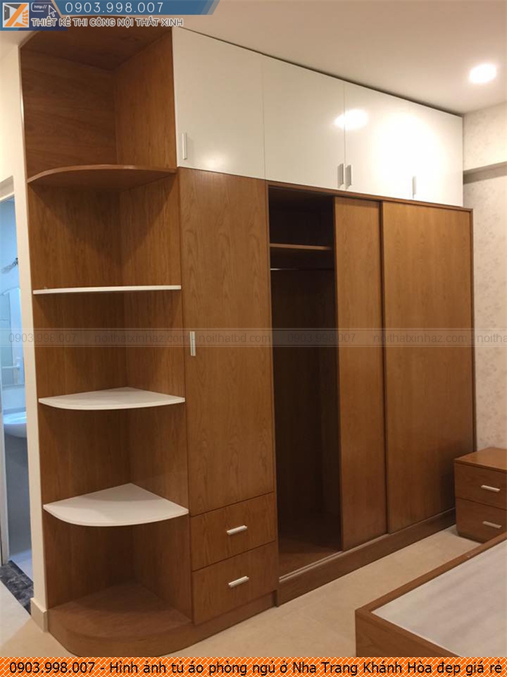 Hình ảnh tủ áo phòng ngủ ở Nha Trang Khánh Hòa đẹp giá rẻ chuyên nghiệp SĐT 090.399.8007
