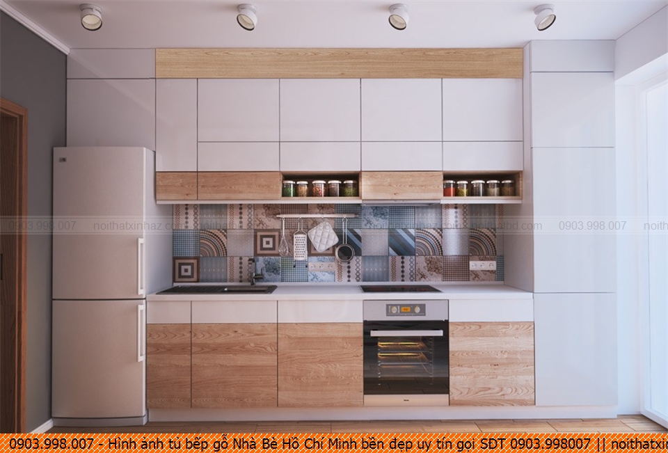Hình ảnh tủ bếp gỗ Nhà Bè Hồ Chí Minh bền đẹp uy tín gọi SĐT 0903.998007