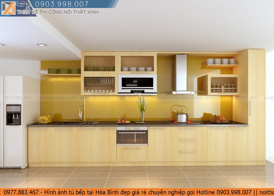 Hình ảnh tủ bếp tại Hòa Bình đẹp giá rẻ chuyên nghiệp gọi Hotline 0903.998.007