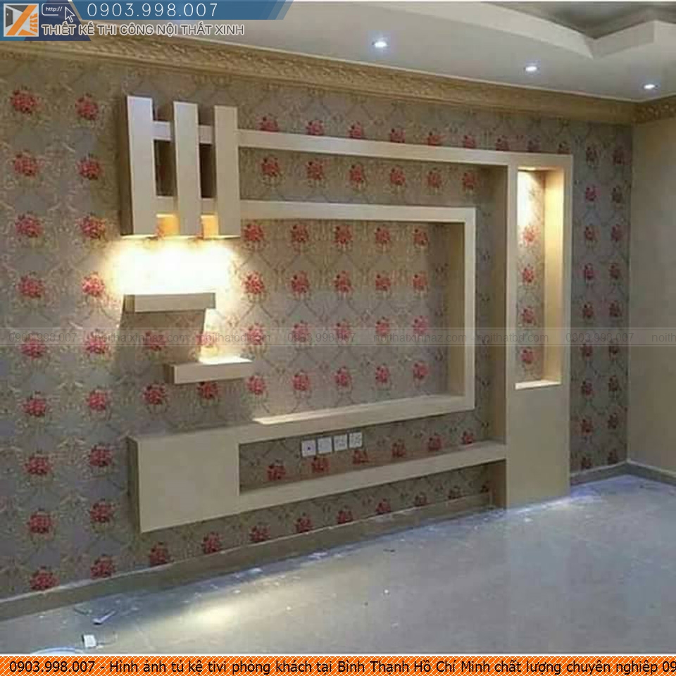 Hình ảnh tủ kệ tivi phòng khách tại Bình Thạnh Hồ Chí Minh chất lượng chuyên nghiệp 090.399.8007
