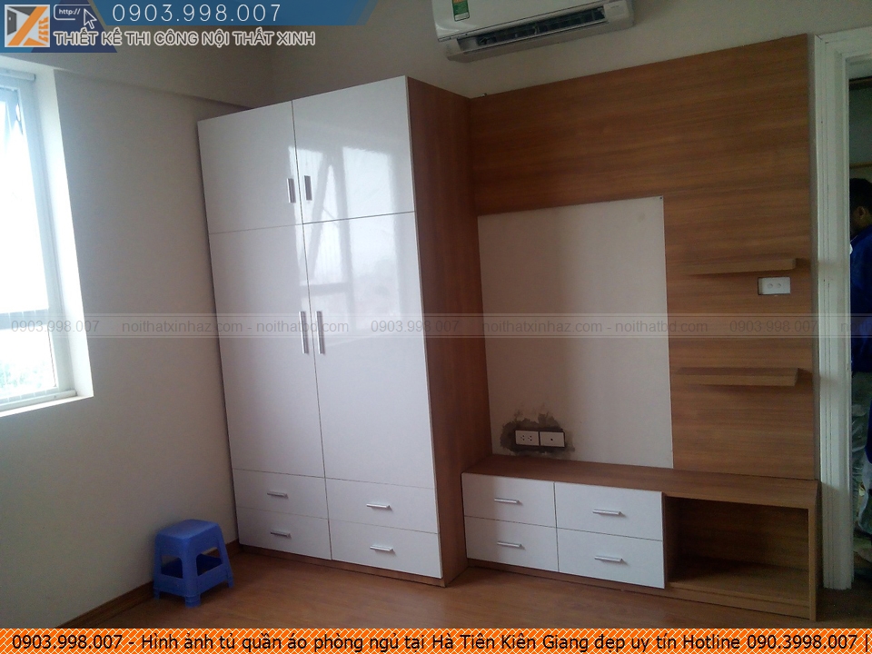 Hình ảnh tủ quần áo phòng ngủ tại Hà Tiên Kiên Giang đẹp uy tín Hotline 090.3998.007