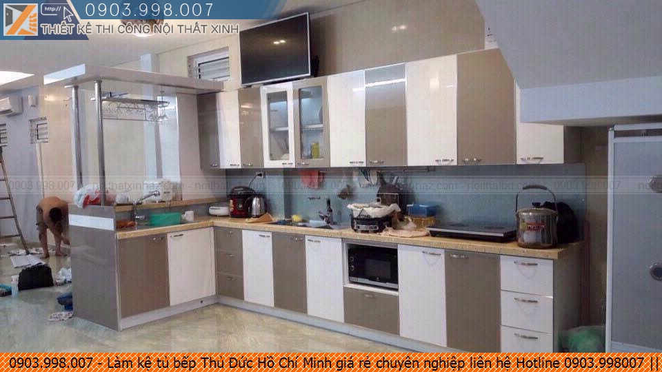 Làm kệ tủ bếp Thủ Đức Hồ Chí Minh giá rẻ chuyên nghiệp liên hệ Hotline 0903.998007