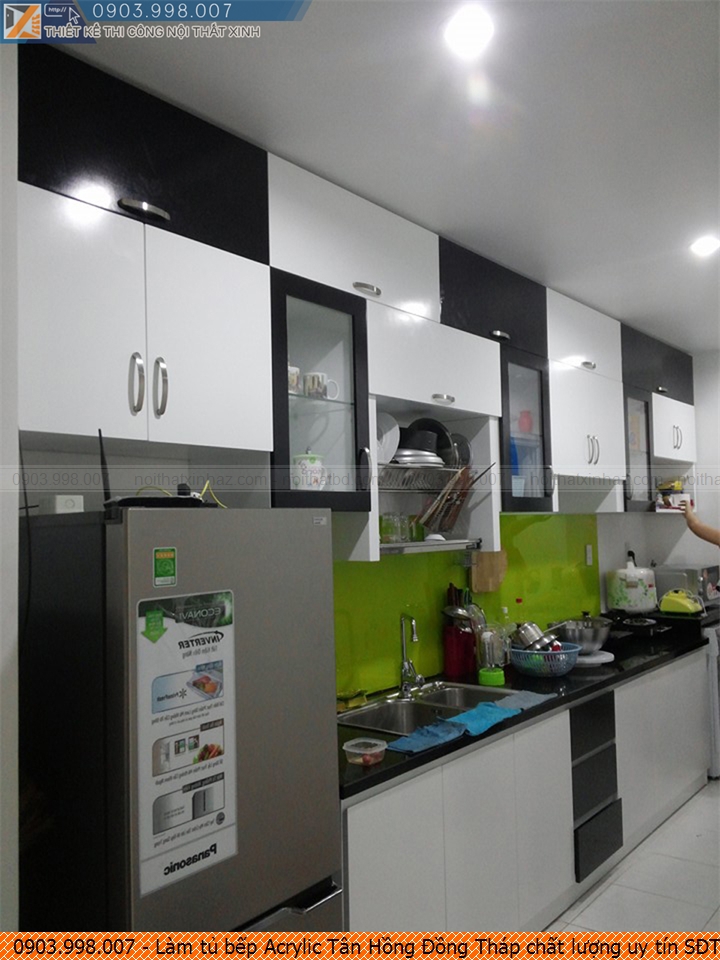Làm tủ bếp Acrylic Tân Hồng Đồng Tháp chất lượng uy tín SĐT 0903998007