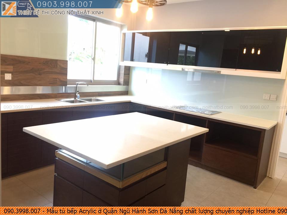 Mẫu tủ bếp Acrylic ở Quận Ngũ Hành Sơn Đà Nẵng chất lượng chuyên nghiệp Hotline 0903.998007