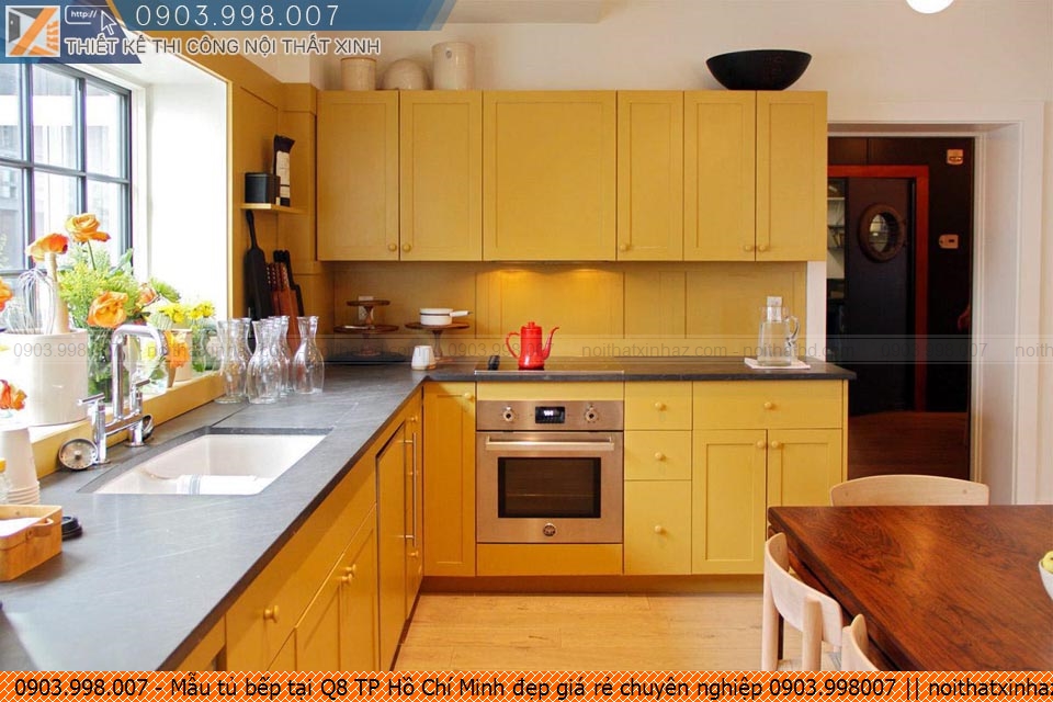 Mẫu tủ bếp tại Q8 TP Hồ Chí Minh đẹp giá rẻ chuyên nghiệp 0903.998007