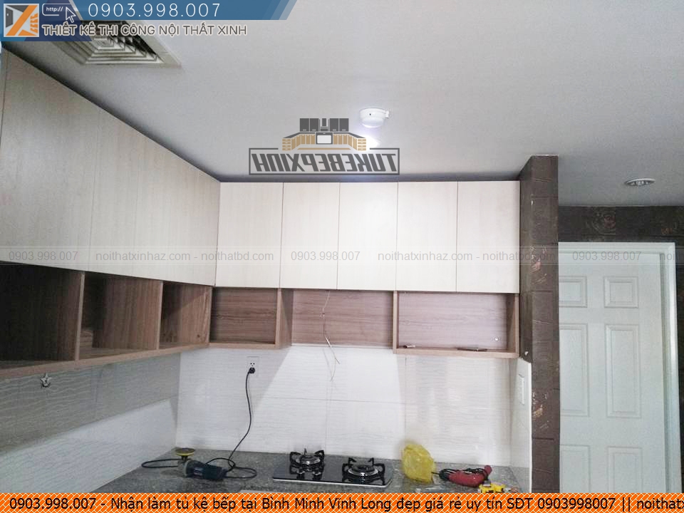 Nhận làm tủ kệ bếp tại Bình Minh Vĩnh Long đẹp giá rẻ uy tín SĐT 0903998007
