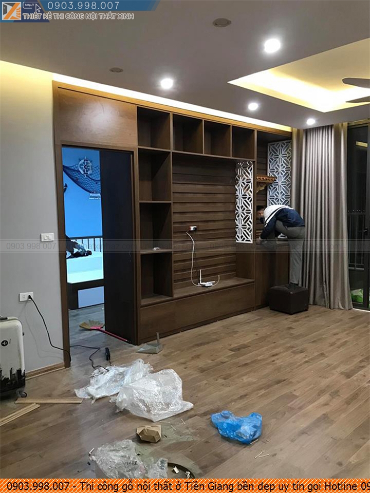 Thi công gỗ nội thất ở Tiền Giang bền đẹp uy tín gọi Hotline 0903.998.007