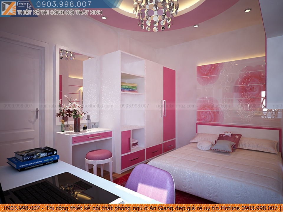 Thi công thiết kế nội thất phòng ngủ ở An Giang đẹp giá rẻ uy tín Hotline 0903.998.007