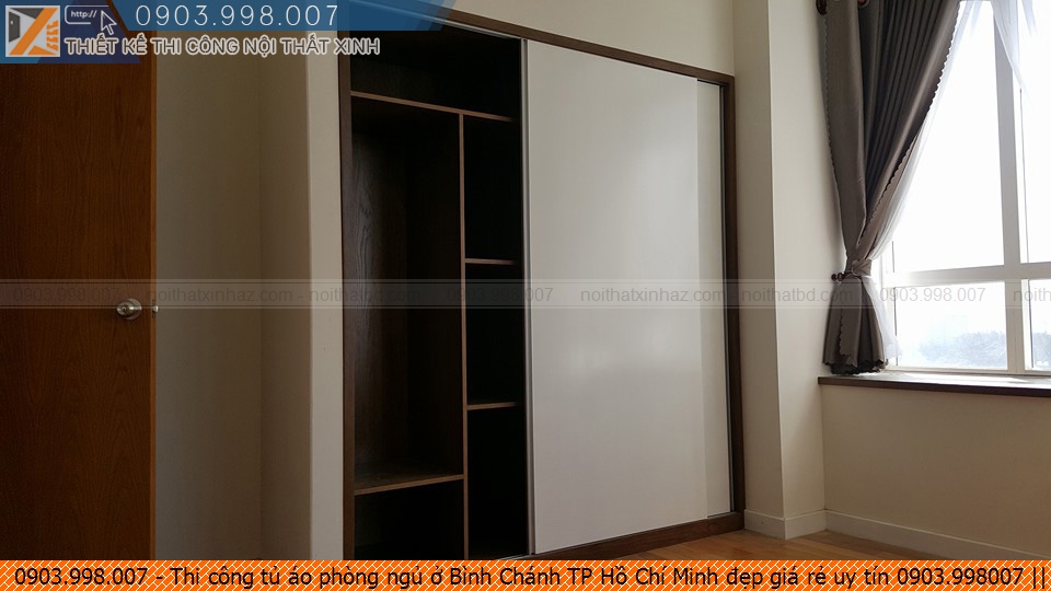 Thi công tủ áo phòng ngủ ở Bình Chánh TP Hồ Chí Minh đẹp giá rẻ uy tín 0903.998007
