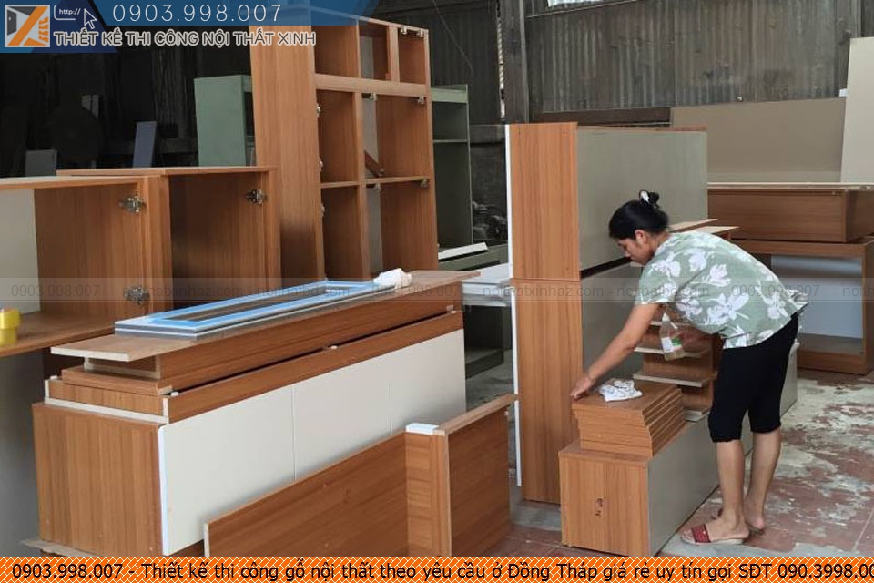Thiết kế thi công gỗ nội thất theo yêu cầu ở Đồng Tháp giá rẻ uy tín gọi SĐT 090.3998.007