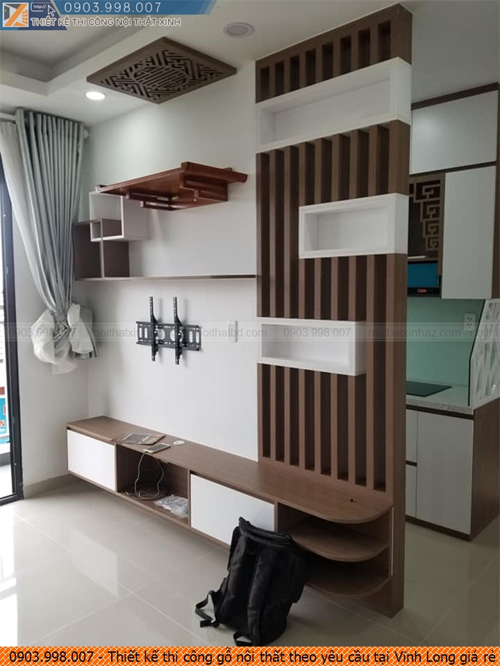 Thiết kế thi công gỗ nội thất theo yêu cầu tại Vĩnh Long giá rẻ uy tín 0903998007