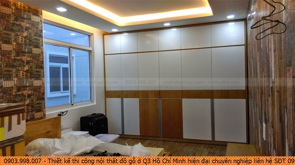 Thiết kế thi công nội thất đồ gỗ ở Q3 Hồ Chí Minh hiện đại chuyên nghiệp liên hệ SĐT 0903.998007