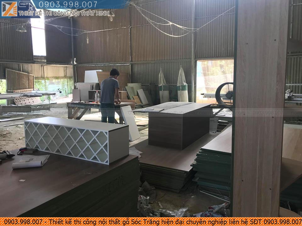 Thiết kế thi công nội thất gỗ Sóc Trăng hiện đại chuyên nghiệp liên hệ SĐT 0903.998.007