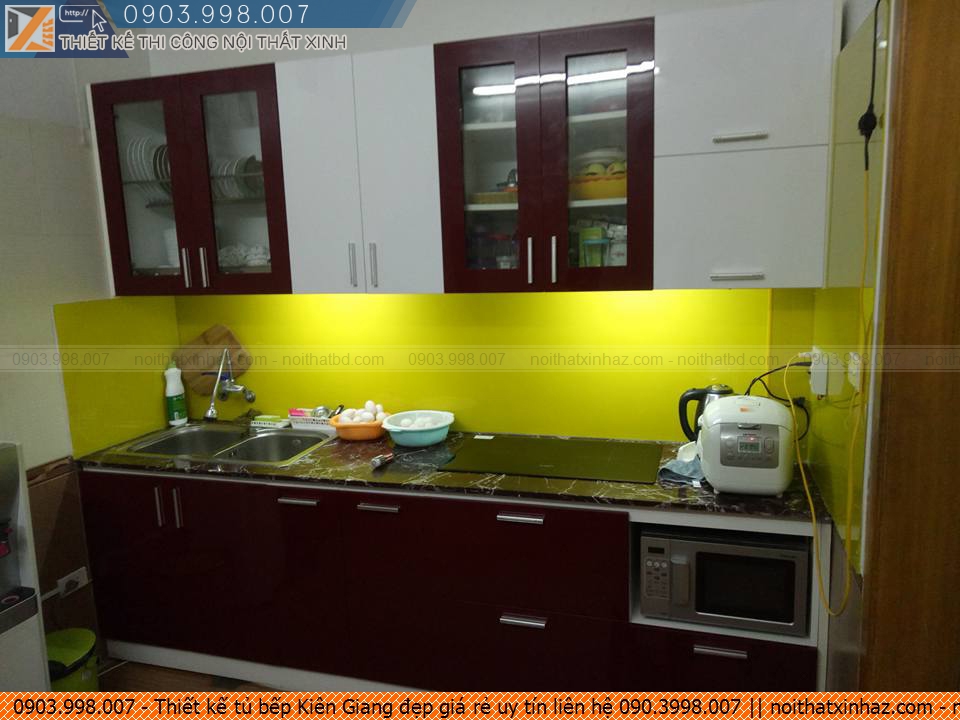 Thiết kế tủ bếp Kiên Giang đẹp giá rẻ uy tín liên hệ 090.3998.007
