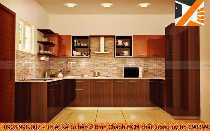Thiết kế tủ bếp ở Bình Chánh HCM chất lượng uy tín 0903998007