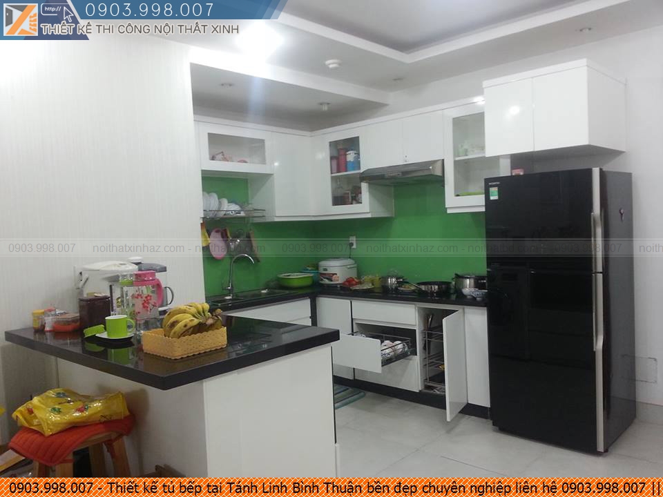 Thiết kế tủ bếp tại Tánh Linh Bình Thuận bền đẹp chuyên nghiệp liên hệ 0903.998.007