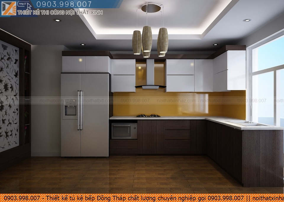 Thiết kế tủ kệ bếp Đồng Tháp chất lượng chuyên nghiệp gọi 0903.998.007