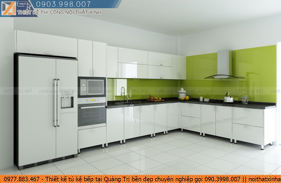 Thiết kế tủ kệ bếp tại Quảng Trị bền đẹp chuyên nghiệp gọi 090.3998.007