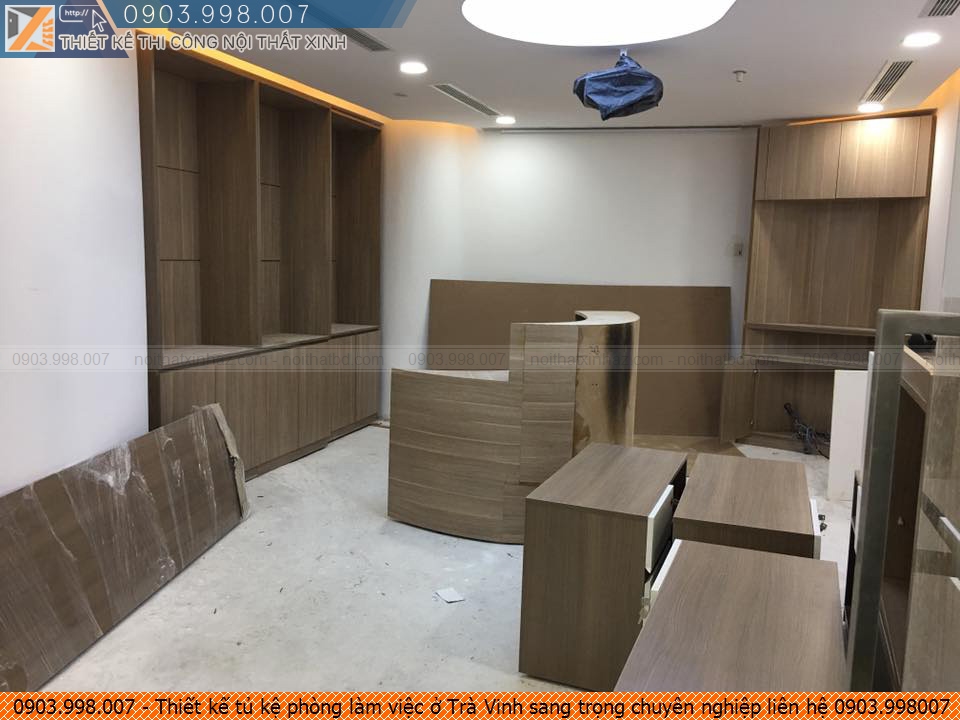 Thiết kế tủ kệ phòng làm việc ở Trà Vinh sang trọng chuyên nghiệp liên hệ 0903.998007