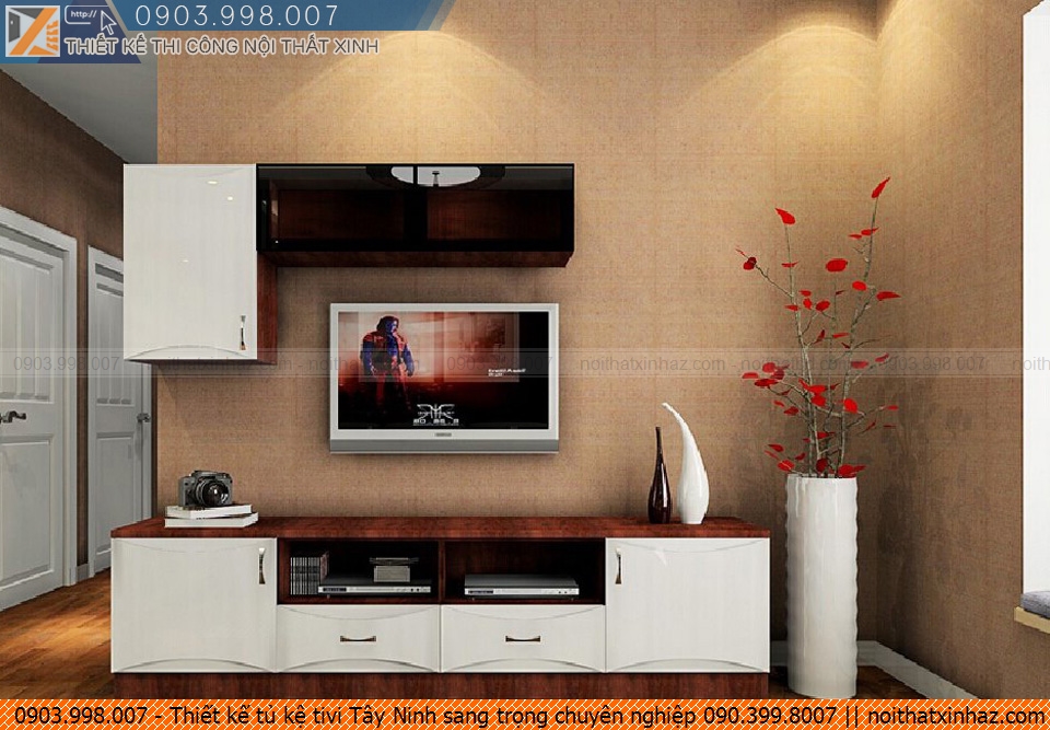 Thiết kế tủ kệ tivi Tây Ninh sang trọng chuyên nghiệp 090.399.8007