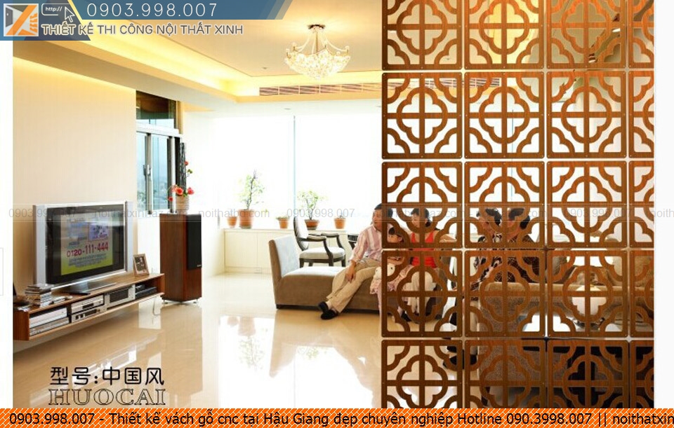 Thiết kế vách gỗ cnc tại Hậu Giang đẹp chuyên nghiệp Hotline 090.3998.007