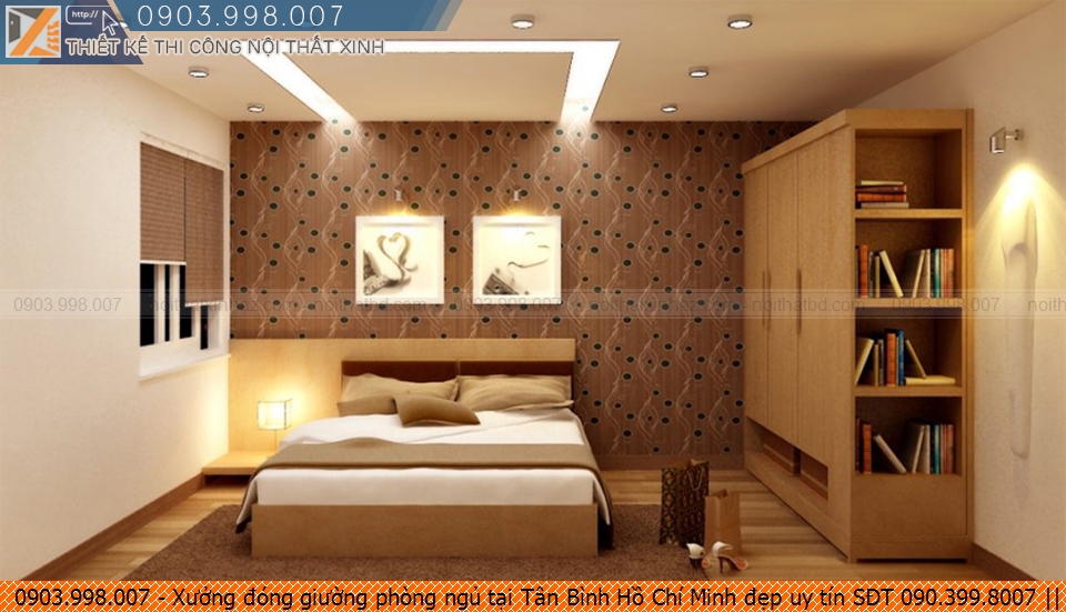 Xưởng đóng giường phòng ngủ tại Tân Bình Hồ Chí Minh đẹp uy tín SĐT 090.399.8007