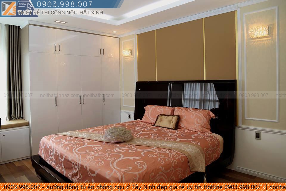 Xưởng đóng tủ áo phòng ngủ ở Tây Ninh đẹp giá rẻ uy tín Hotline 0903.998.007