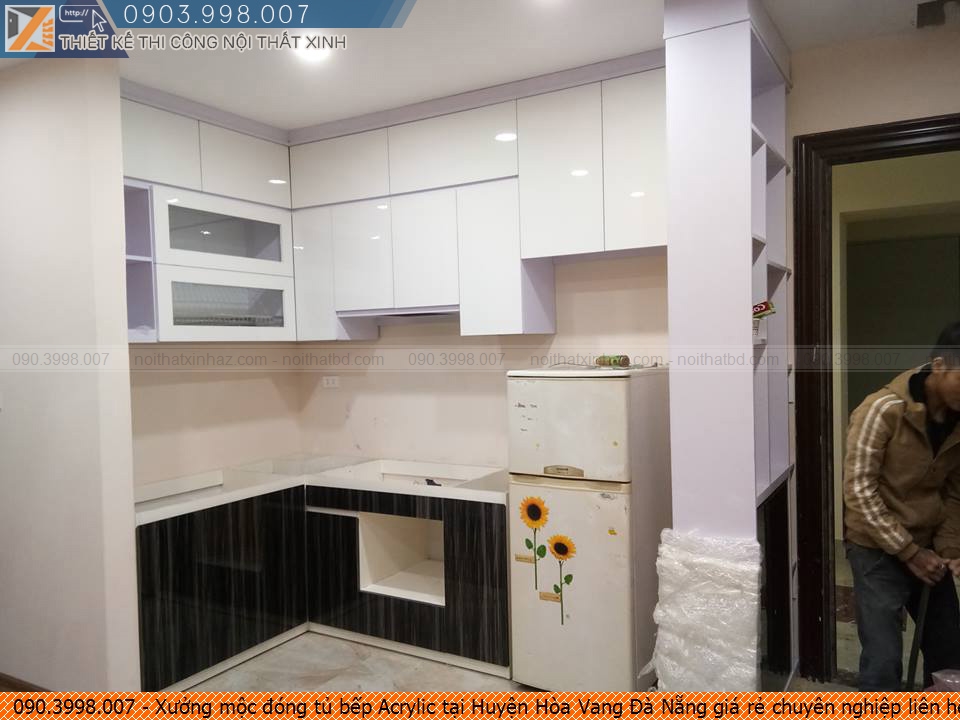 Xưởng mộc đóng tủ bếp Acrylic tại Huyện Hòa Vang Đà Nẵng giá rẻ chuyên nghiệp liên hệ Hotline 090.3998.007