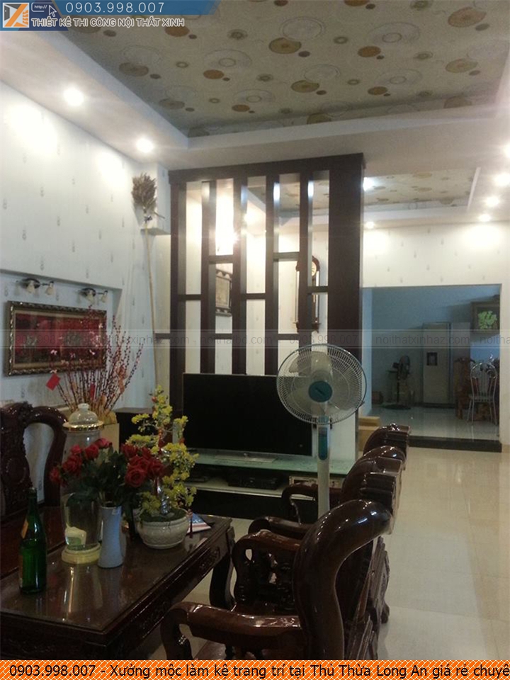 Xưởng mộc làm kệ trang trí tại Thủ Thừa Long An giá rẻ chuyên nghiệp Hotline 0903.998007