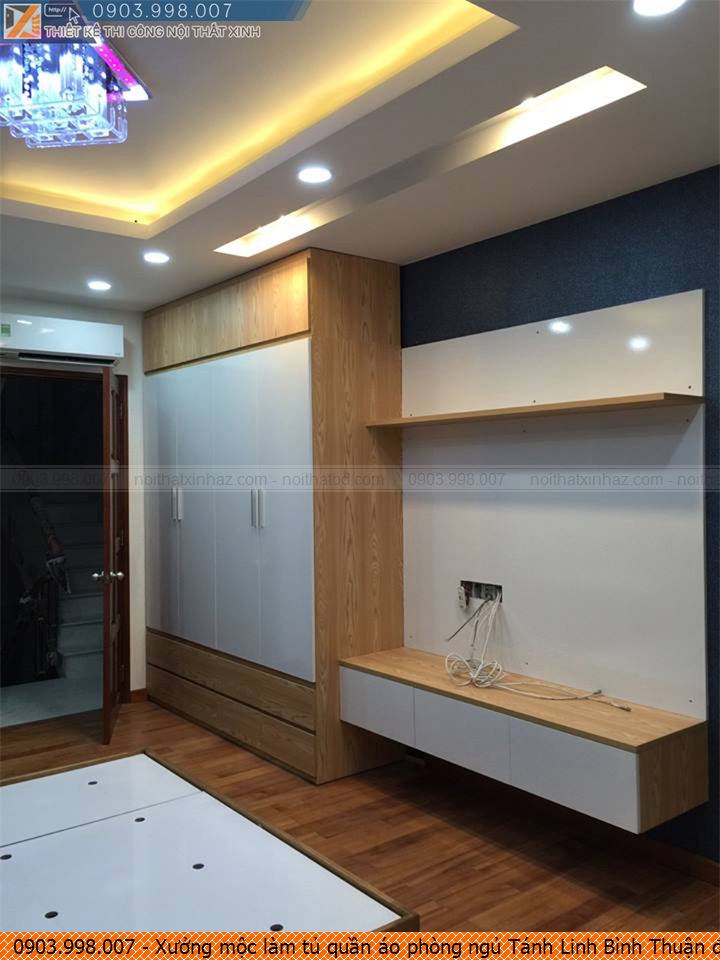 Xưởng mộc làm tủ quần áo phòng ngủ Tánh Linh Bình Thuận đẹp giá rẻ chuyên nghiệp liên hệ Hotline 090.3998.007