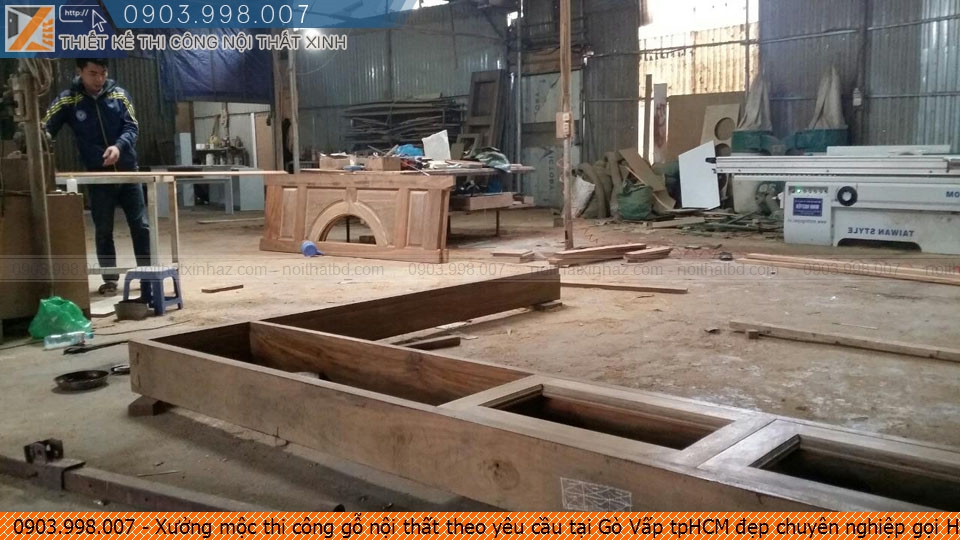 Xưởng mộc thi công gỗ nội thất theo yêu cầu tại Gò Vấp tpHCM đẹp chuyên nghiệp gọi Hotline 090.3998.007